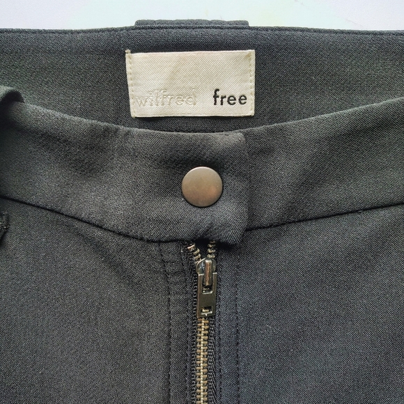 Wilfred free by Aritzia women's allwaze Exposed Front Zip high-rise pants sz 6. - Picture 15 of 17
